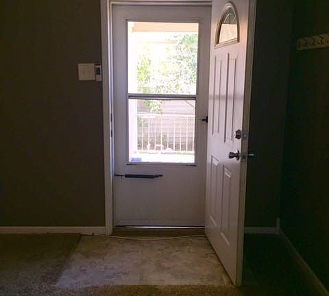 looking outside at porch