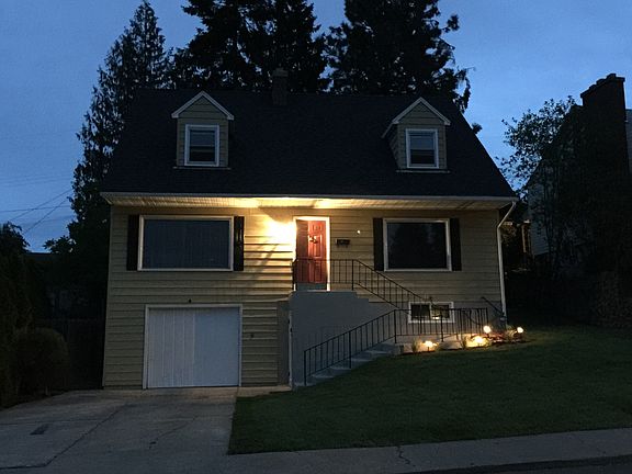 Front view at night