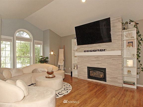 Gorgeous rock fireplace