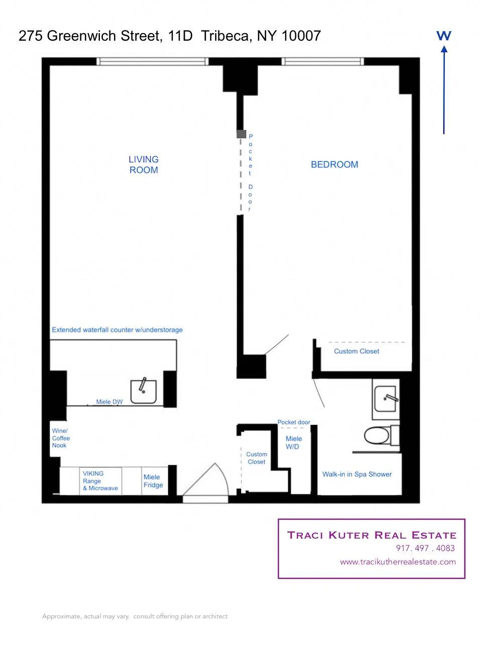 275 Greenwich Street #11D in Tribeca, Manhattan | StreetEasy
