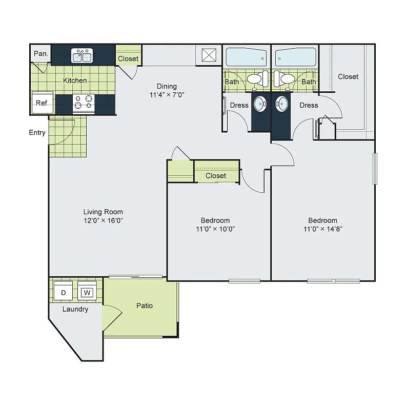 Floor plan B6