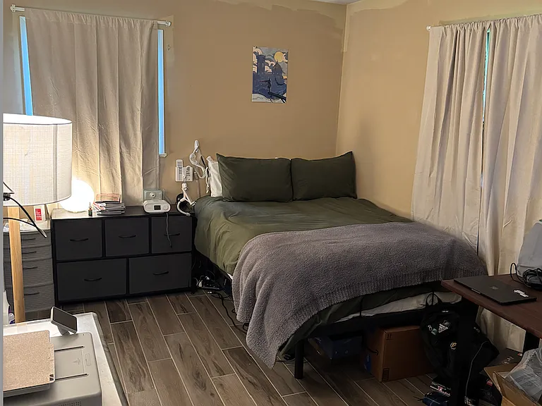This is the second bedroom furnished, but we have since added a fresh coat of paint!