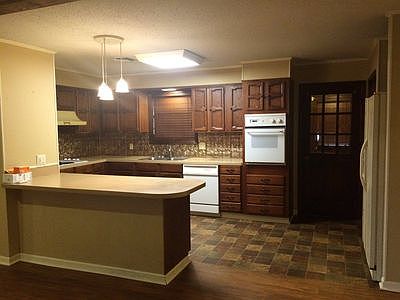 Kitchen from dining area