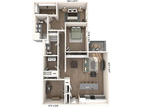 Floor plan B19-D-Upgrade