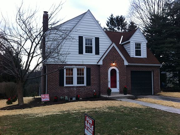 Newly seeded front yard