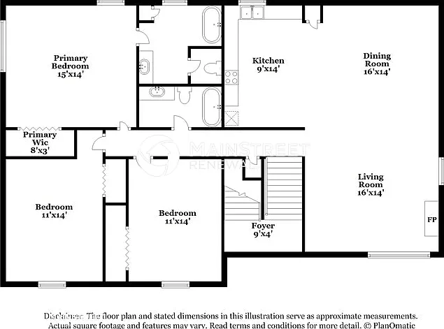 primary bedroom