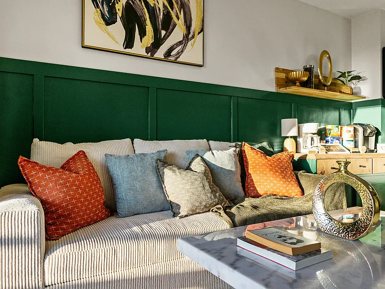 Relax and unwind on a comfy sofa, perfect for ultimate comfort and coziness