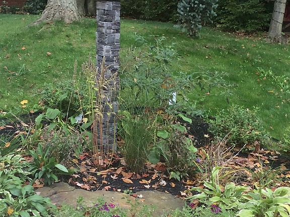 Curbside flowerbed