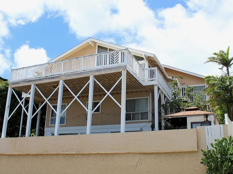 View of the back of house.