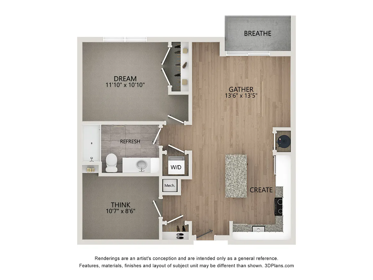 Floor plan B1 Den