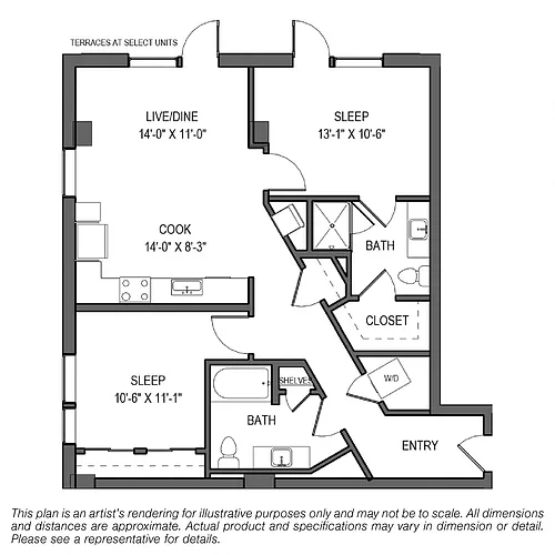 Floor plan B3A