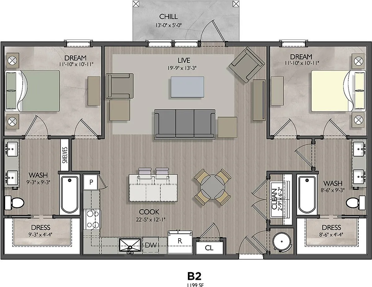 Floor plan B2