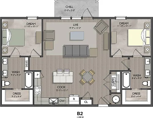 Floor plan B2