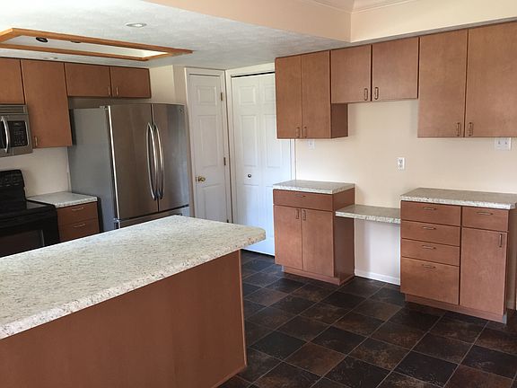Kitchen with built- in desk