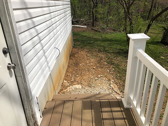 Right side deck and yard
