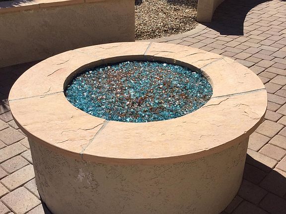 Fire pit closeup