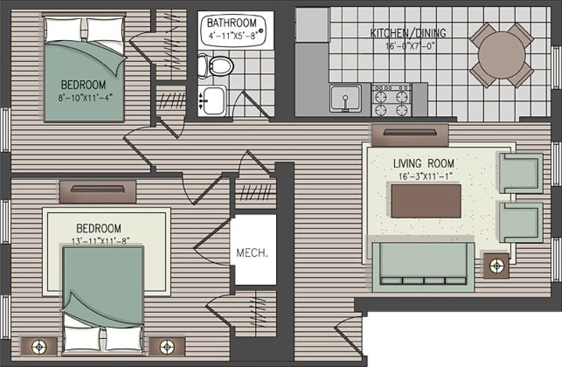 2nd image of 600 E Church Ln APT B7