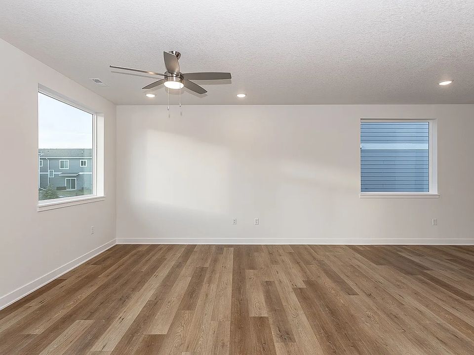End Unit Living Area without furniture