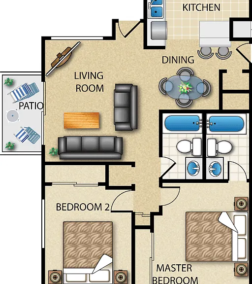 The Biarritz Floorplan Diagram