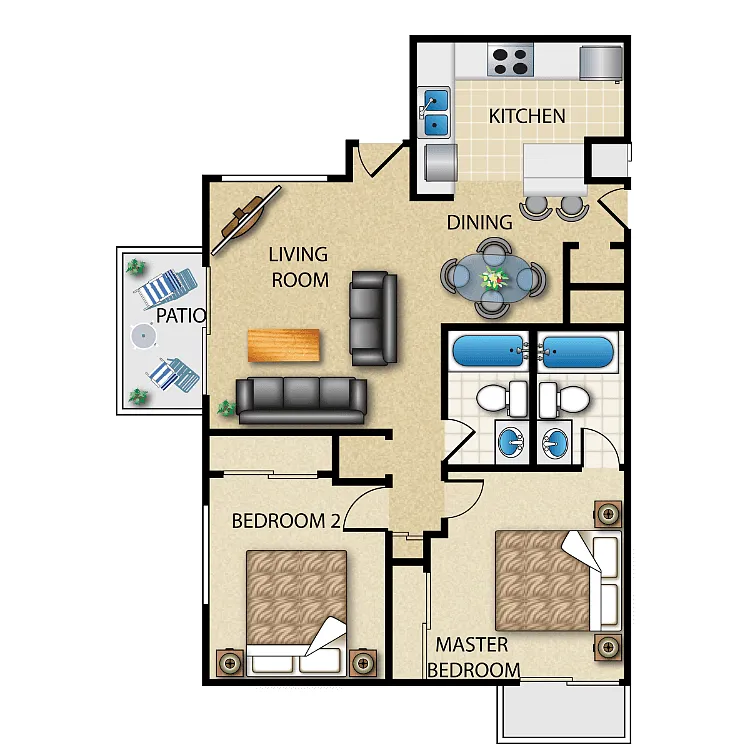 Floor plan The Biarritz