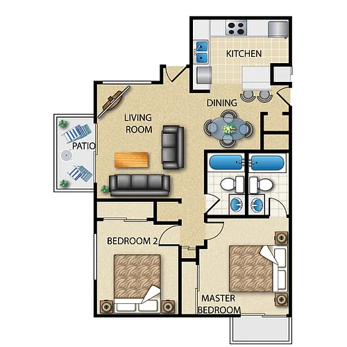 Floor plan The Biarritz