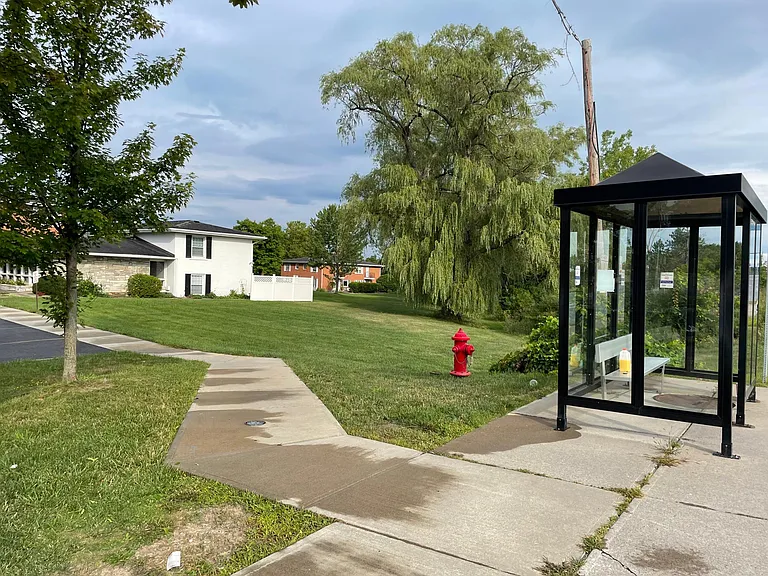 Bus stop with few mins of walk