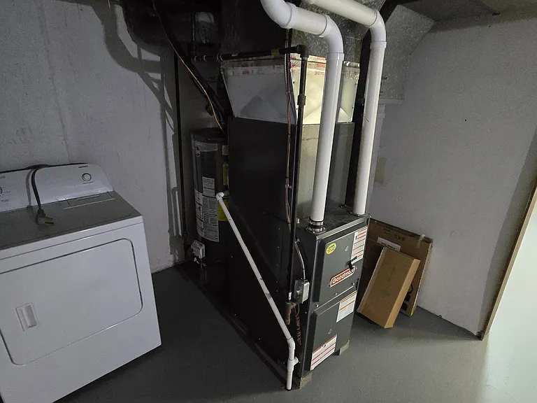 Furnace & Hot Water Tank Basement