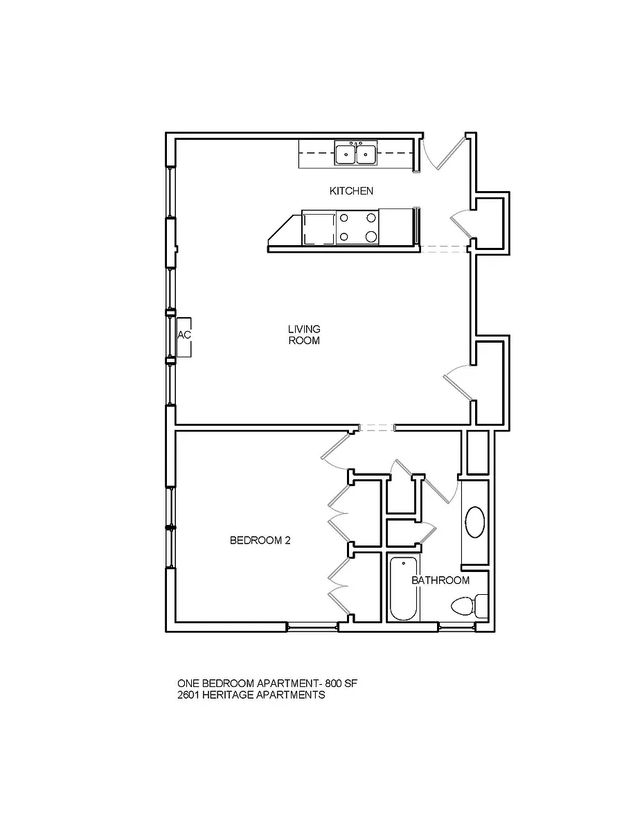 Floor plan 1 Bedroom
