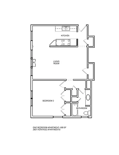 Floor plan 1 Bedroom
