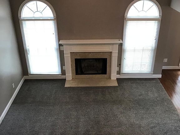 Living room view from the open staircase