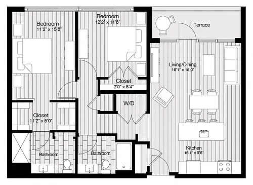 Floor plan PH B3