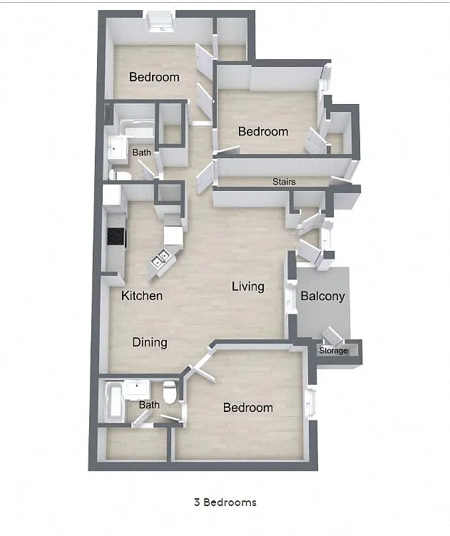 Floor plan 3 Bedroom