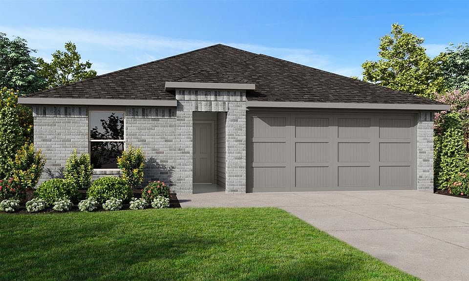 Front Elevation-D.R. Horton''s Carson floor plan elevation-B-All Home and community information, including pricing, included features, terms, availability and amenities, are subject to change at any time without notice or obligation. All Drawings, pictures, photographs, video, square footages, floor plans, elevations, features, colors and sizes are approximate for illustration purposes only and will vary from the homes as built.