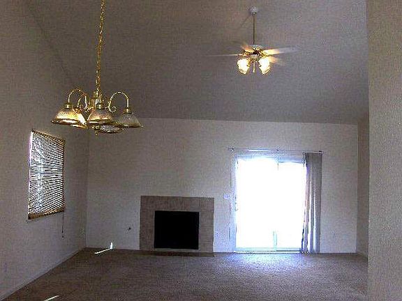 Living room with fire place
