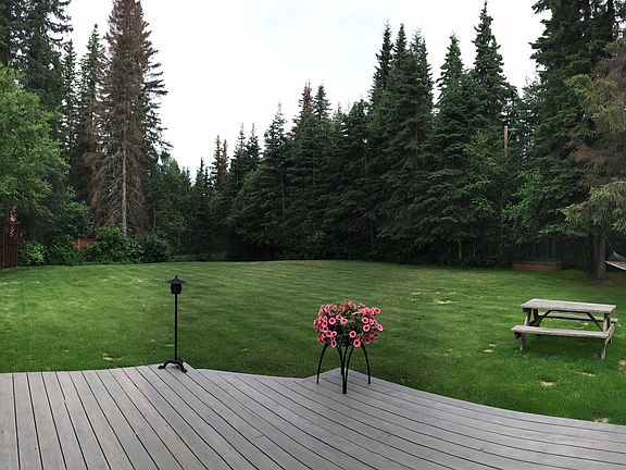 spacious, secluded back yard