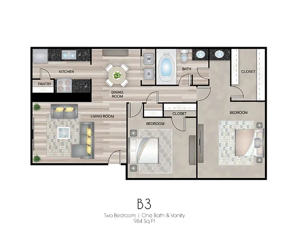Floor plan B3