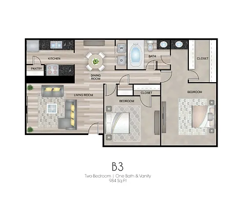 Floor plan B3