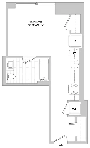 Floor plan S1 | Studio | 1 Bath