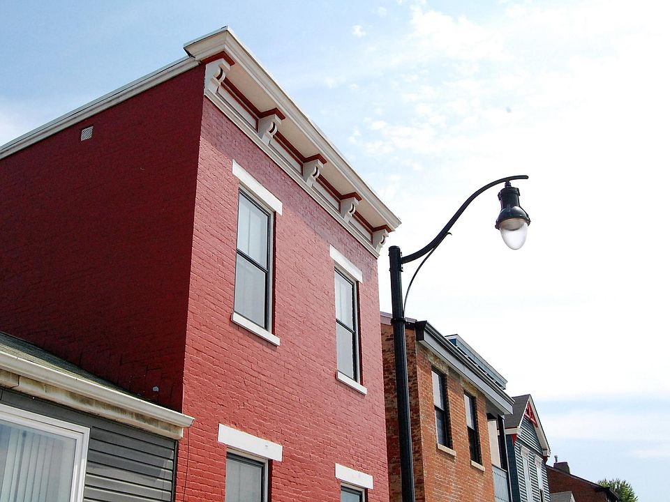 front of your new home with retro street lamp