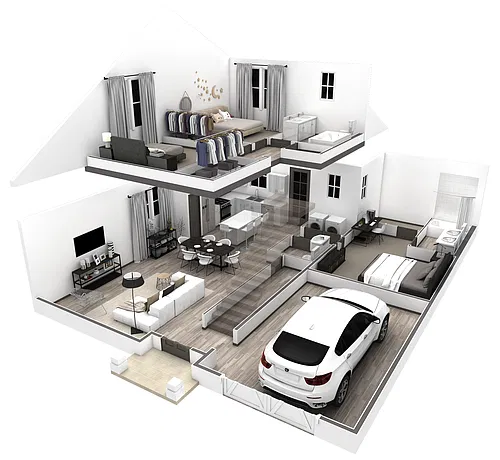 Floor plan 3BR Garden