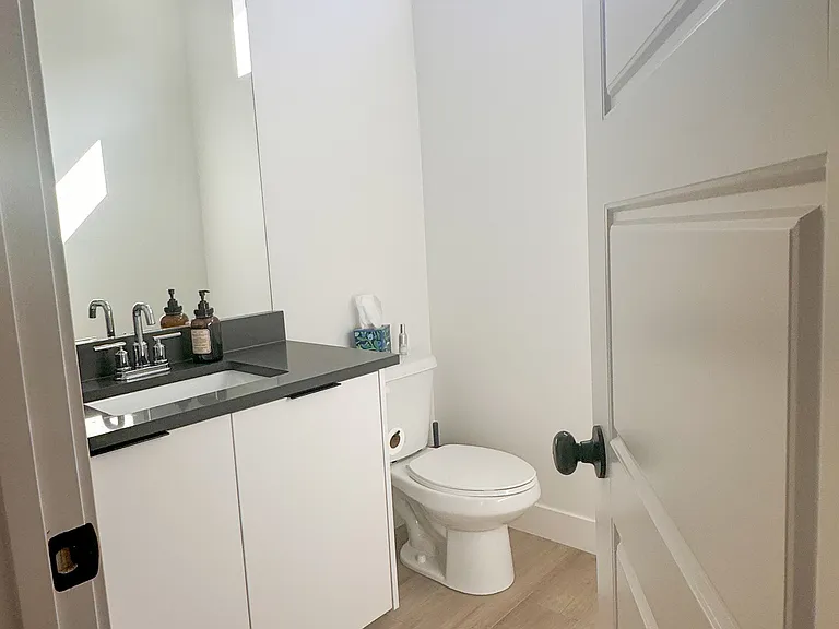 2nd floor half bath in main living area.