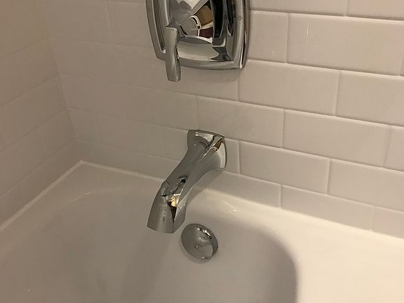 New tub and shower fixtures 