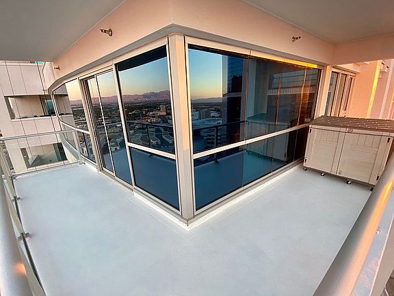Large wrap around balcony