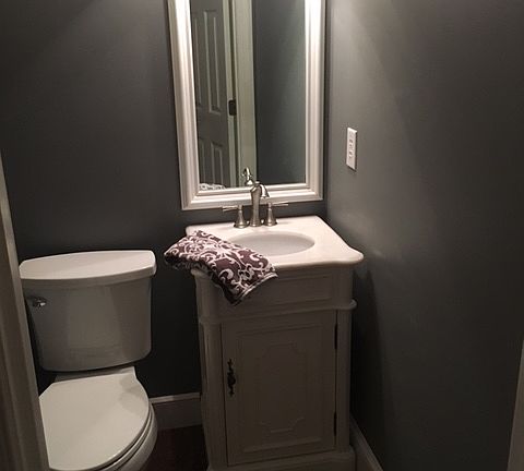 New downstairs half bathroom