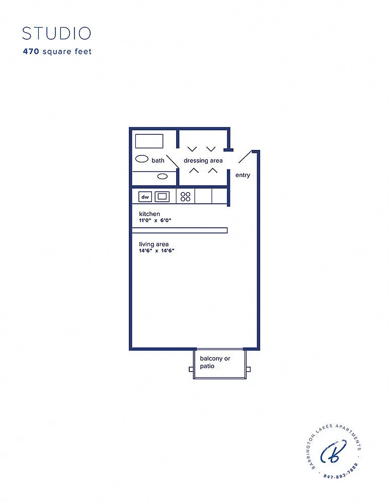 Floor plan Studio