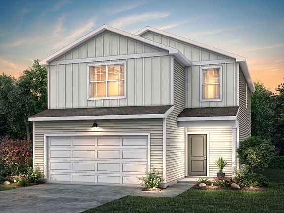 Oriole Exterior TD101 features siding, covered front door and 2 car garage