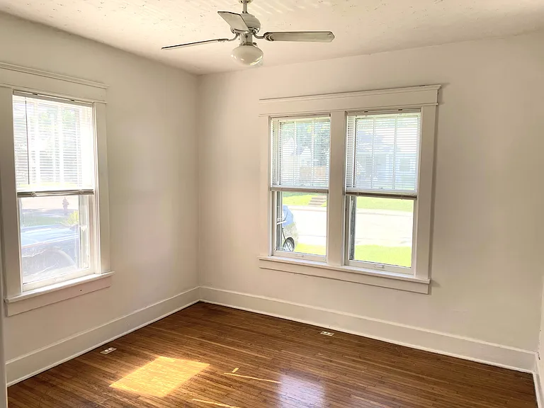 Hardwoods in bedroom