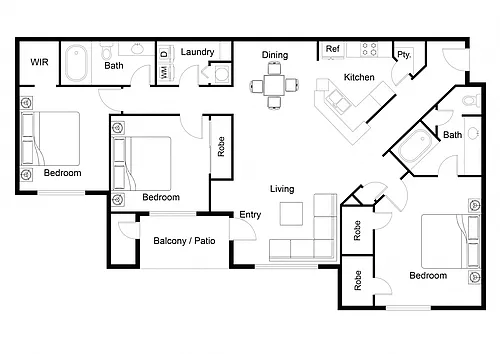 Floor plan The Bradford