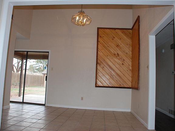 Dining room with access to the back yard