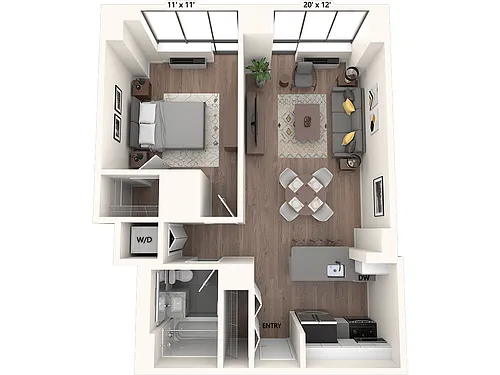 Floor plan A1-PH02-676sq